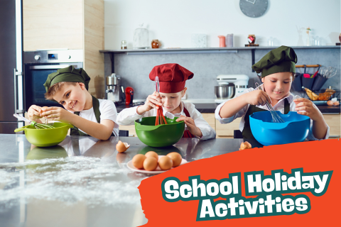 Kids Cooking at the Library